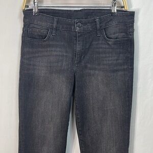 Joe’s jeans, black slightly flare, leg jeans